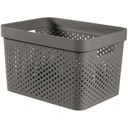 Kaste Infinity Recycled 17L 36X27X22Cm tumši pelēka 0804740G43