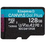 Kingston Canvas Go Plus Microsdxc Atmiņas karte 128Gb Sdcg4/128Gbsp