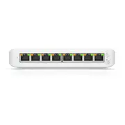 Layer 2 8-Portu Gbe Poe switch ar 8 Gigabit Rj45 4 kopējo budžetu 52 W, kompakts desktop/wall-mount Usw-Lite-8-Poe Balts Ubiquiti Usw-Lite-8-Poe-Eu