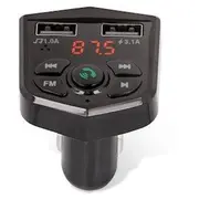 Maxlife Mxft-02 Bluetooth  Edr Fm Transmitter Priekš Auto Radio / Mic Microsd Uzlādes Ligzdas 2X Usb