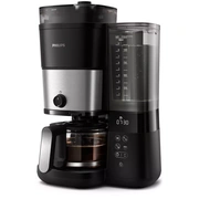 Philips All-In-1 Brew Kafijas aparāts ar pilienu filtru un dzirnaviņām, melns sudraba Hd7900/50