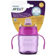 Philips Avent Easy Sip Zīdaiņu Mācību Krūzīte Ar Rokturiem 6M 200Ml Pink Scf551/03