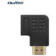 Qoltec 50529 Hdmi Af Plakans 90 grādu leņķa Vada adapteris - A Spraudnis / Ligzda Melns