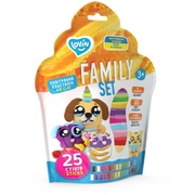Radošais komplekts Modelēšanas mīkla Lēkājošais plastilīns Lovin Family set 25 gab.  Etc701592
