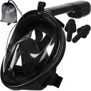 Snorkelēšanas sejas maska Niršanas S/M Melna P23469