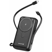 Swissten Ārējās uzlādes Baterija 20000 mAh 20W ar iebūvētiem Usb-C un Lightning kabeļiem Saderīgs Magsafe 22013934