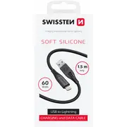 Swissten Soft Silicone Kabelis Usb / Lightning 1.5M 60W 71533010