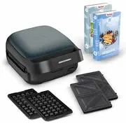 Tefal tosteris Snack Collection, 700W, 2 maināmas plātnes, melns Sw862Bf0