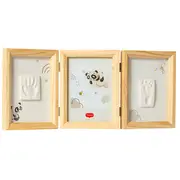 Tiny Love Double Frame komplekts mazuļa pēdiņu/rociņu nospieduma izveidošanai, koka 3333166081