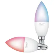 Trust viedā Wifi Led spuldze E14 470Lm 180 71293 Rgb vadība ar lietotni viedais apgaismojums Balta