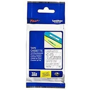 Tze-135 uzlīmju lente balts uz caurspīdīga 12Mm Tze135