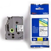 Tze-151 uzlīmju lente melns uz caurspīdīga 24Mm Tze151