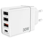 Verbatim Chr-30Eu2 Usb /  Usb-C Tīkla Lādētājs 30W 49701V