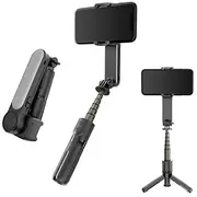 Wooco L09 3In1 Gimbal Statīvs ar 1-Ass Stabilizāciju Led Wc-L09