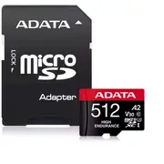 Adata Ausdx512Gui3V30Sha2Ra1 Microsdxc Class 10 Atmiņas karte 512Gb Ausdx512Gui3V30Sha2-Ra1