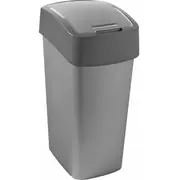 Atkritumu spainis 50L Flip Bin sudraba/pelēks, 0802172686, Curver 0802172686