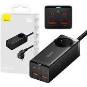 Baseus Gan3 Pro Wall Pagarinātājs / Adapteris 2Xusb 2Xusb-C Ac 100W Pszm000401