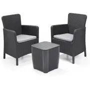Dārza mēbeļu komplekts Trenton Balcony Set pelēks 29204380939