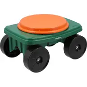 Dārza rati ar 360 sēdekli, Flo, 90231, 100 kg slodze, 4 riteņi, ergonomisks dizains 90231