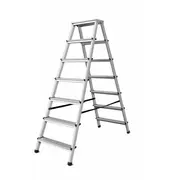 Divpusējās mājsaimniecības kāpnes 2X7 pakāpieni 125Kg Aw23007 Awtools