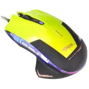 E-Blue Ems124Gr Spēļu Datora Pele ar Papildus Pogām / Led Rgb 2400 Dpi Avago Chipset Usb Zaļa