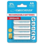Esperanza Eza104W Precharged Hr6 2000Mah Always Ready Blistera Iepakojumā 4Gb.