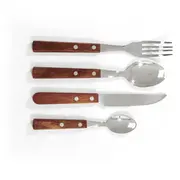 Galda piederumu komplekts Classic Camp, nerūsējošais tērauds, rožkoka rokturi, R562140, Origin Outdoors R562140