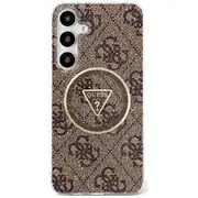 Guess 4G Glitter Triangle Buttons Magsafe Maciņš Samsung Galaxy S25 Guhms25Shg4Prtgw