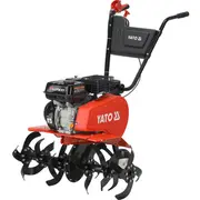 Yato Yt-85591 benzīna kultivators un zemes frēze augsnes apstrādei dārza sagatavošanai 196Cc 4100W 35-85Cm 4-Taktu dzinējs reverss