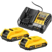 Lādētāja un akumulatoru komplekts Dcb1104 2X2Ah Dcb1104D2-Qw Dewalt