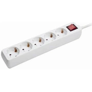 Pagarinātājs Gembird Power Cube Surge Protector 5 Sockets 1.8M White Spg4-C-6