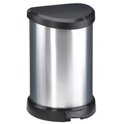 Pedāļspainis metalizēts Deco Bin 15L sudraba  0802120582