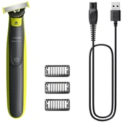 Philips Oneblade 360 skuveklis sejai, zaļš un pelēks ar 3 rugāju ķemmēm Qp2724/23