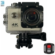 Riff Spk-1 Ultra Hd 4K 16Mpix Wi-Fi Sporta Kamera ar 2 Lcd Pulti Amp 8X Fiksācijas komplektu Balta Rf-Spk1-White