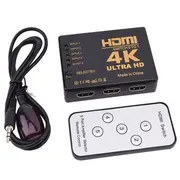 Roger Hdmi 4K ātrgaitas sadalītājs 5 ieejas / tālvadības pults infrasarkanais kabelis Rg-Hdmi-Sw5In1-Bk