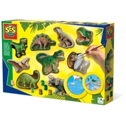 Ses Ģipša liešanas komplekts Dinozauri 01403S