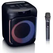 Skaļrunis Lenco Pa-101Bk Compact Ipx4 Party Speaker  Wireless Microphone
