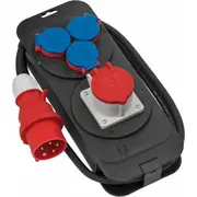 Strāvas sadale 2M 400V  3X230V H07Rn-F 5X1,5 16A rub.cable, Brennenstuhl, 1151600010, Ip44 1151600010