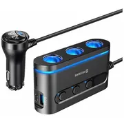 Swissten Auto Lādētājs 2X Usb-C Pd / 1X Usb-A Qa 3.0 3X Cl 20114010