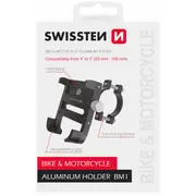Swissten Bm1 Alumīnija Velosipēda turētājs mobilajam telefonam 4-7 65010405