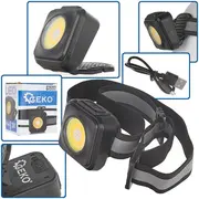 Triecienizturīgs Led Cob galvas lukturis 3W 500 mAh lm Ip44 G15117 Geko