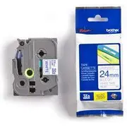 Tze-253 uzlīmju lente zils uz balta, 24Mm Tze253