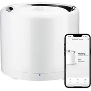 Viedā mājdzīvnieku dzirdinātava ar bezvadu sūkni, filtrācijas sistēmu un 1.35 L ietilpību Eversweet 3 Pro Stainless Steel/Abs White Petkit P4108
