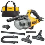 Dewalt Dcv501Ln-Xj akumulatora putekļu sūcējs celtniecības un darbnīcas tīrīšanai 18V Hepa filtrs L klase 0.75L bez lādētāja Melns Dzeltens