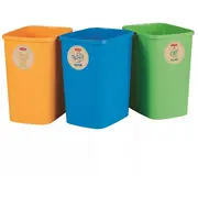 Atkritumu spaiņu bez vāka komplekts Deco Flip Bin 3X25L 802174999 Curver 0802174999