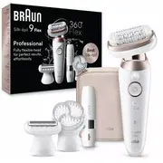 Braun Silk-Épil 9 Flex 9-360 3D Epilators Rozā