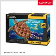 Cubicfun National Geographic 3D puzle Jūras bruņurupucis Ds1080H