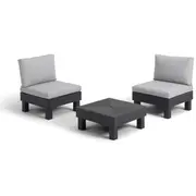 Dārza mēbeļu komplekts Elements Balcony Set pelēks/gaiši pelēks 29212920900