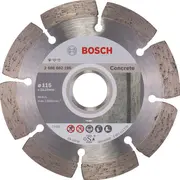 Dim. grieš. ripa Bpe 115X22.23 mm, Mazām leņķa slīpmašīnām Dimanta Griezējdisks Standard For Concrete, 2608602196 Bosch