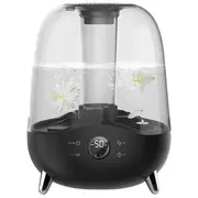 Elegantās cilindriskās formas ultraskaņas gaisa mitrinātājs ar kluso nakts režīmu 5L 25W balts F327W Deerma